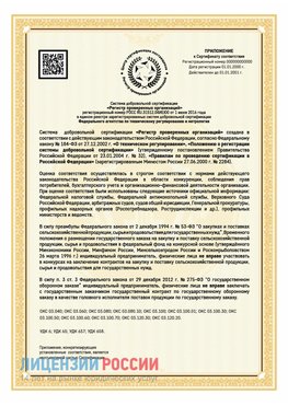 Приложение к сертификату для ИП Курганинск Сертификат СТО 03.080.02033720.1-2020
